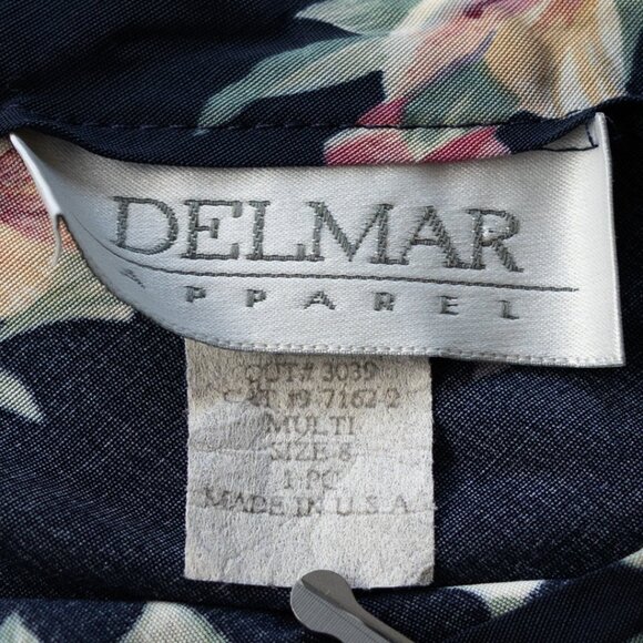 Vintage Navy Floral Maxi Skirt | 90s Boho | Romantic Whimsigoth | CottageCore - Picture 6 of 8